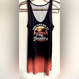 “You had me at day drinking” bathing suit cover up dress